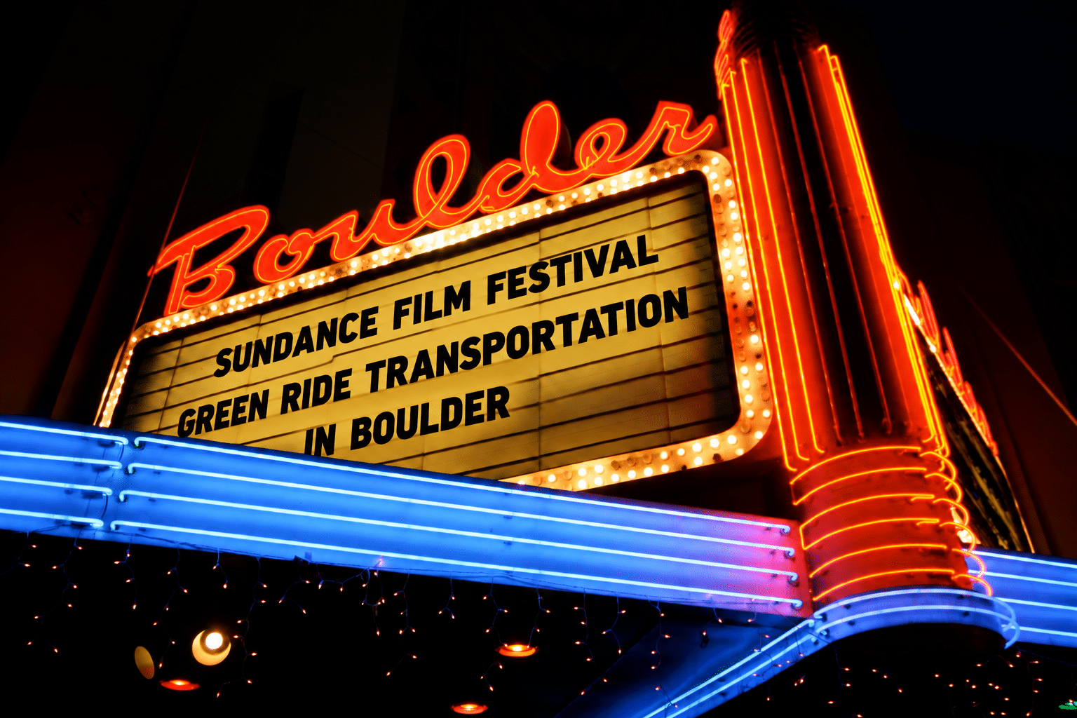 Sundance Film Festival — Green Ride Transportation in Boulder